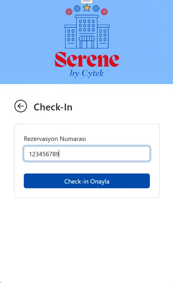 Rezervasyon Bilgileri Doğrulama Sayfası